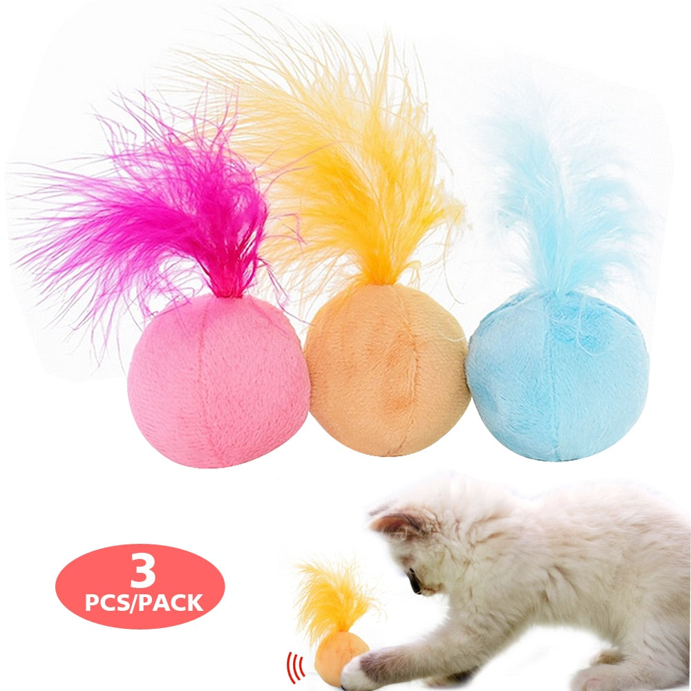 3pcs Feather Toy