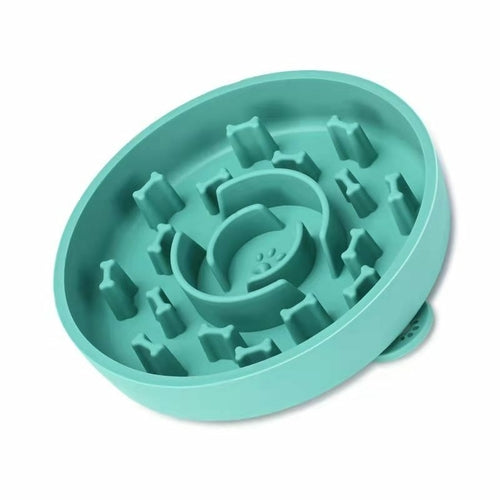 Pet Slow Food Bowl Pet Utensil Anti-Choking Slow Food Suction Cup Non-