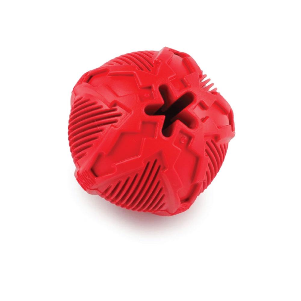 Dog Rubber Ball Extra Durable + Treat Hole - For Aggressive Chewer