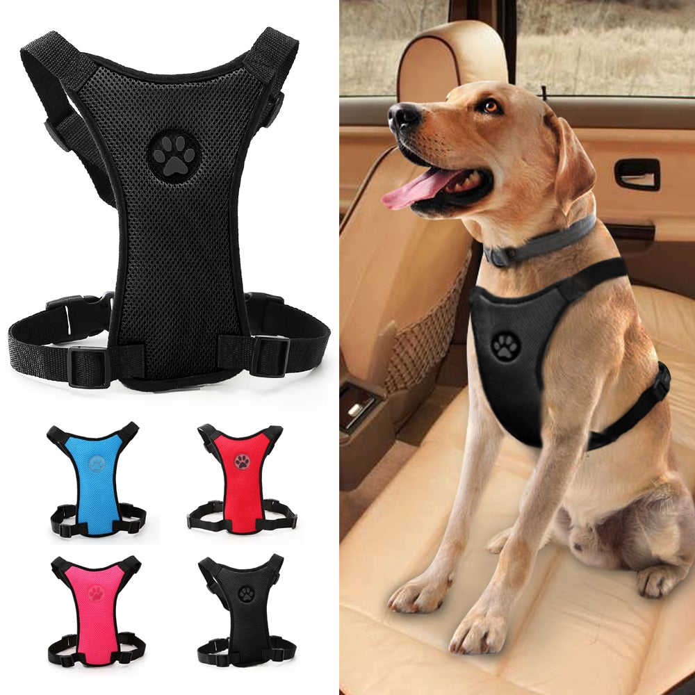 Mesh Dog Car Seat Harness