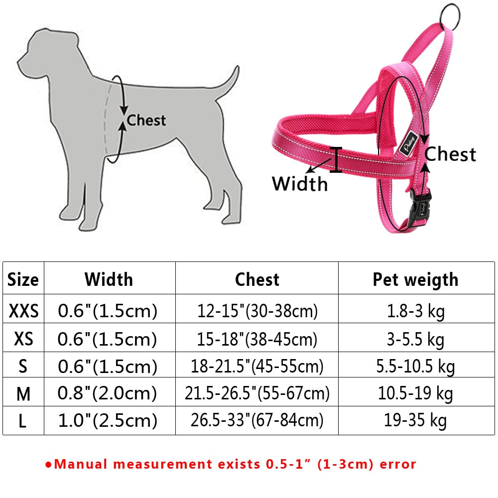 No Pull Reflective Dog Harness & Leash Set