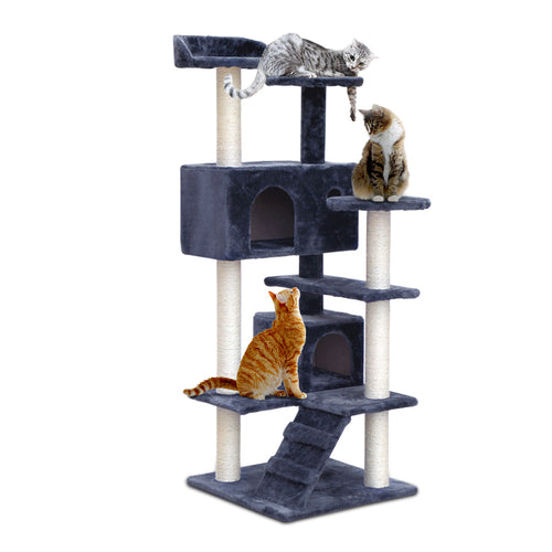 i.Pet Cat Tree 134cm Trees Scratching Post Scratcher Tower Condo House