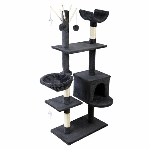 i.Pet Cat Tree 140cm Trees Scratching Post Scratcher Tower Condo House