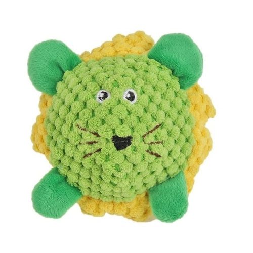 Pet Dog Plush TPR Ball Toy Cotton Rope Animal