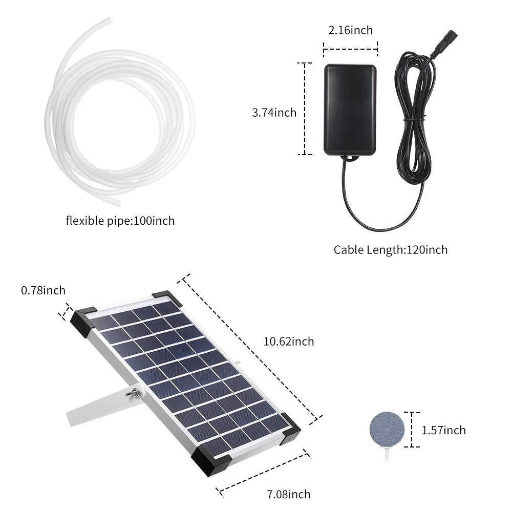 Solar Water Pump Oxygenator Aquarium Oxygen