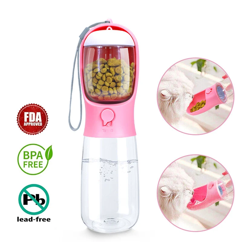 2 in 1 Pet Water Bottle