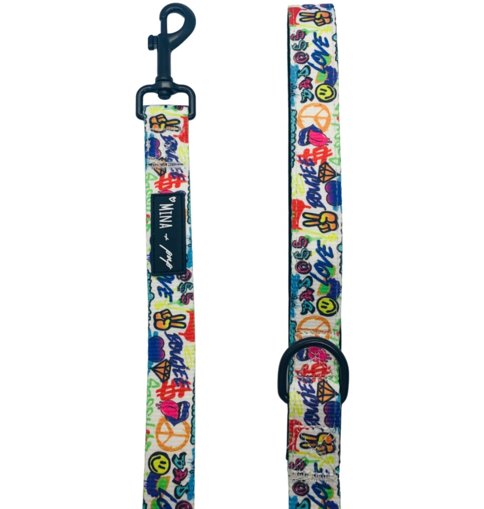 Graffiti Addition Comfort Leash by The Attitude Collection